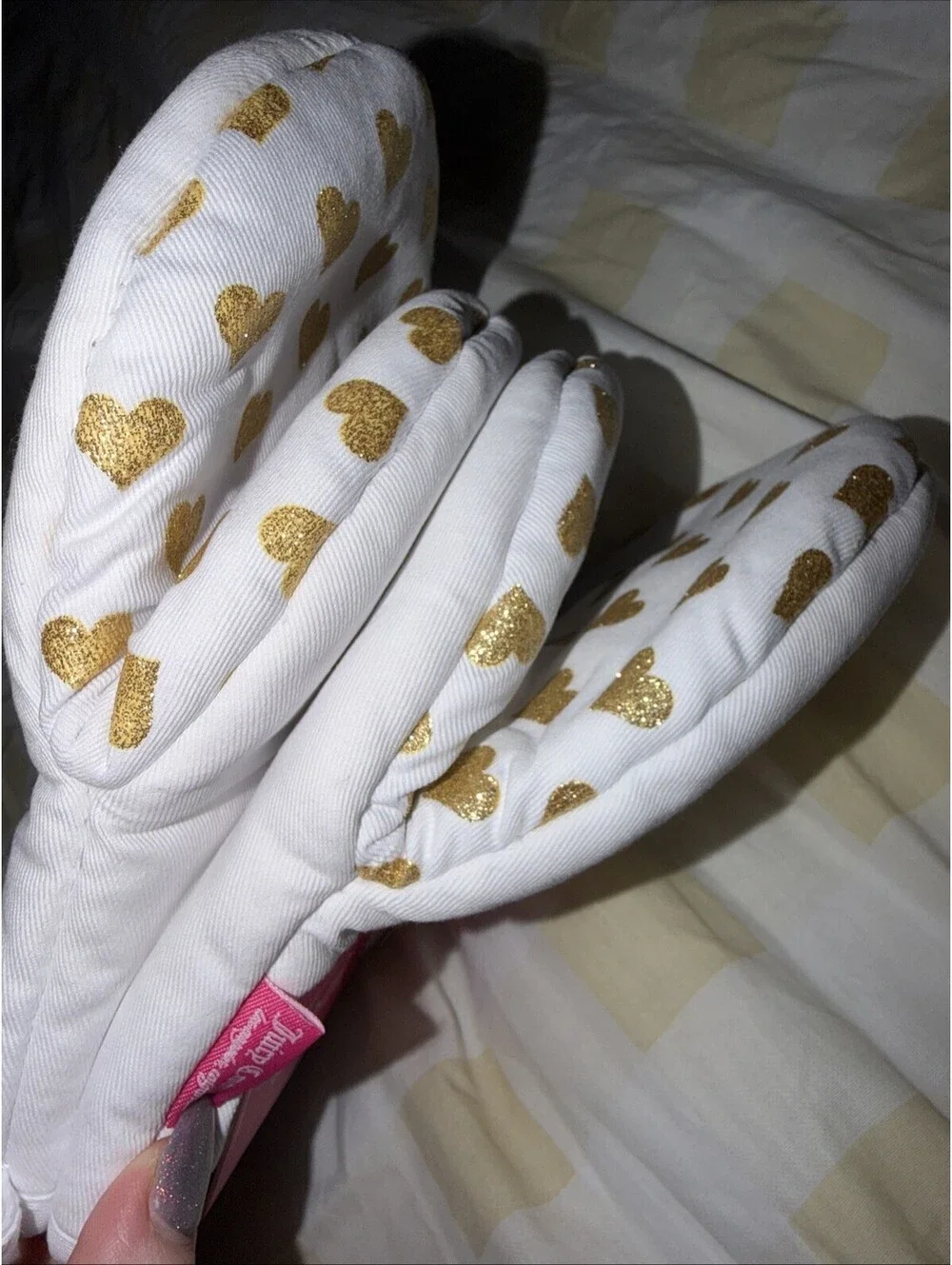 Juicy Couture Love Juicy Gold Crown Mini Oven Mitt Set Kitchen Decor NWT